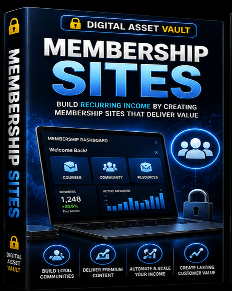 Membership Sites training module in the Digital Asset Vault