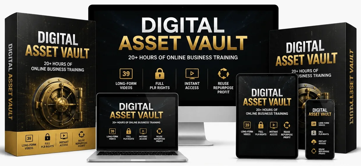 Digital Asset Vault PLR Bundle Cover
