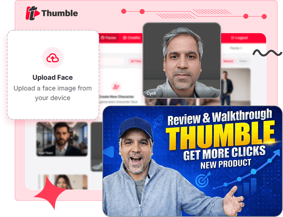 Thumble AI creates click-magnet face thumbnails without any photography