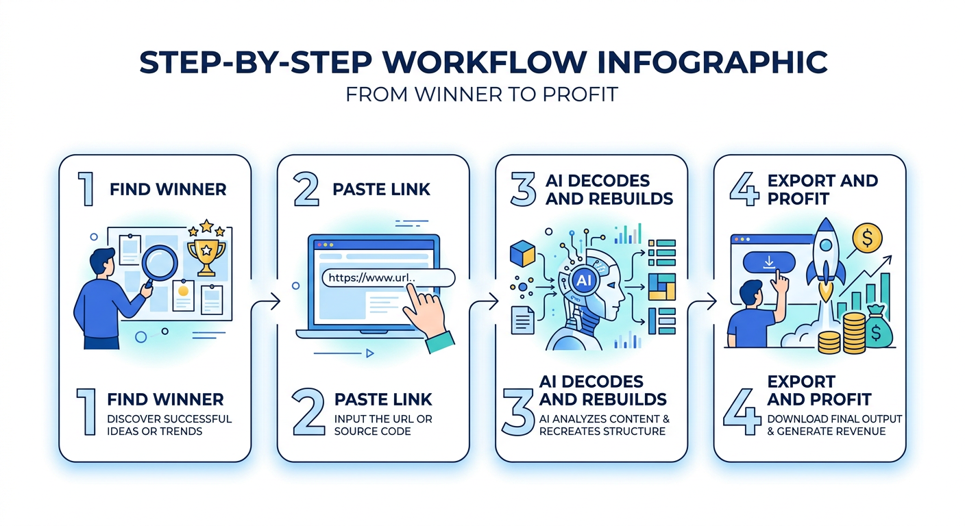 CopyCat AI Step-by-Step Workflow Graphic
