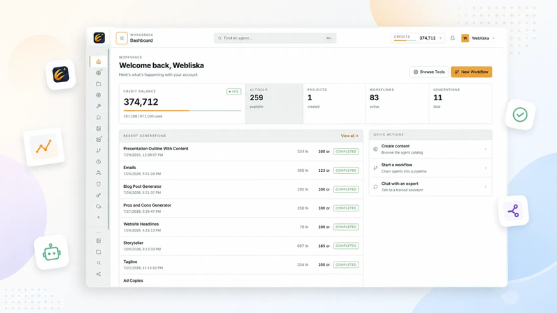 Claw AI Army agency console — client workspaces, plans and credit ledgers