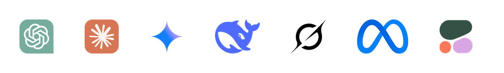 Frontier AI models powering Claw AI Army — GPT, Claude, Gemini, DeepSeek, Grok, Llama, Command