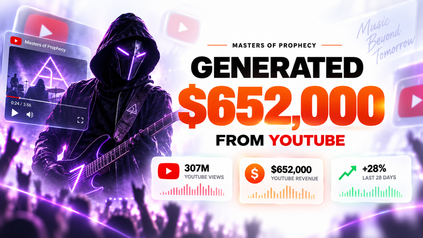 Masters of Prophecy YouTube revenue 652,000 dollars
