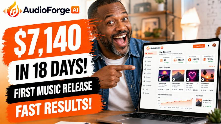 7,140 dollars in 18 days from a first AI music release