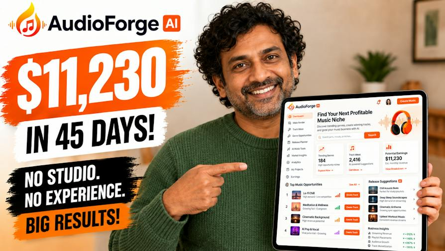 11,230 dollars in 45 days with no studio and no experience