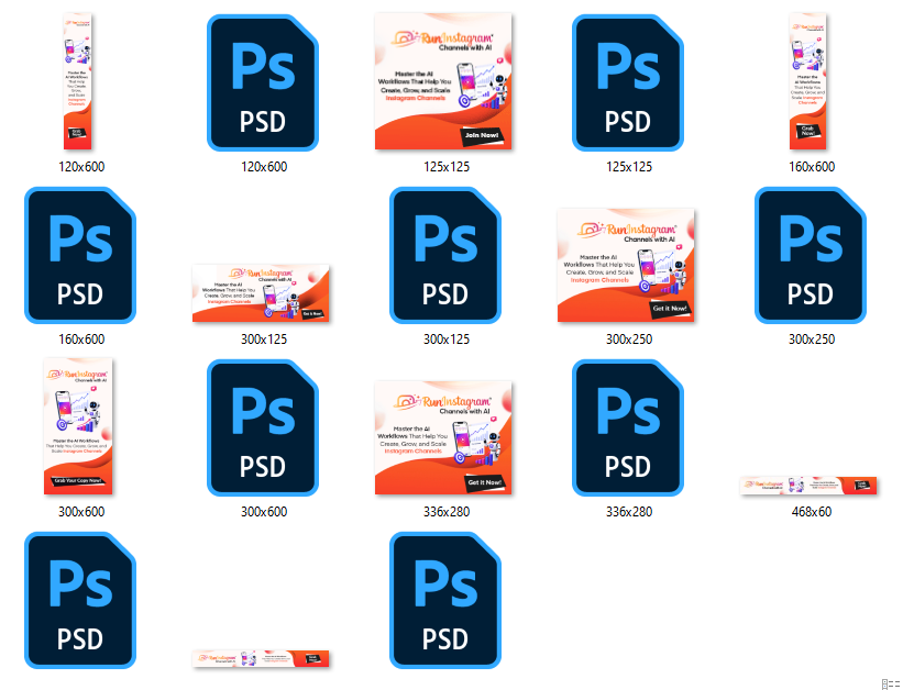 Animated banner set