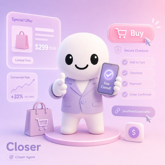LiveStreamingSalesAgentsAI closer agent