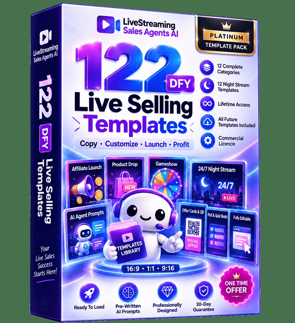LiveStreamingSalesAgentsAI DFY templates upgrade