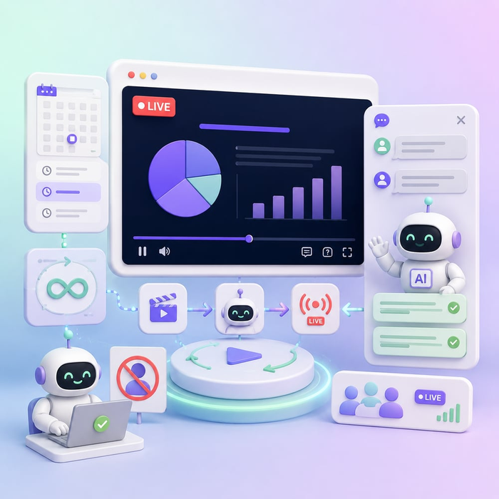 LiveStreamingSalesAgentsAI automated webinars