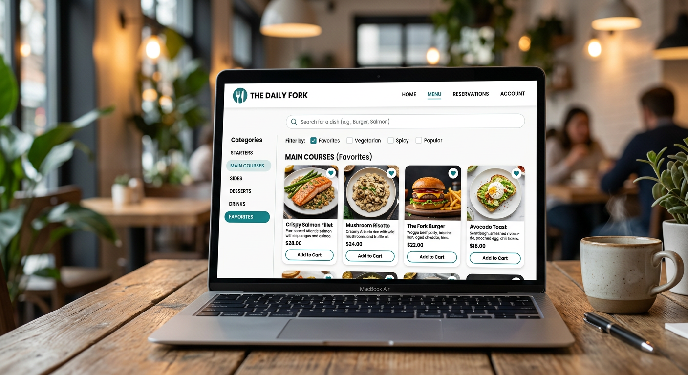 Searchable Menu Feature