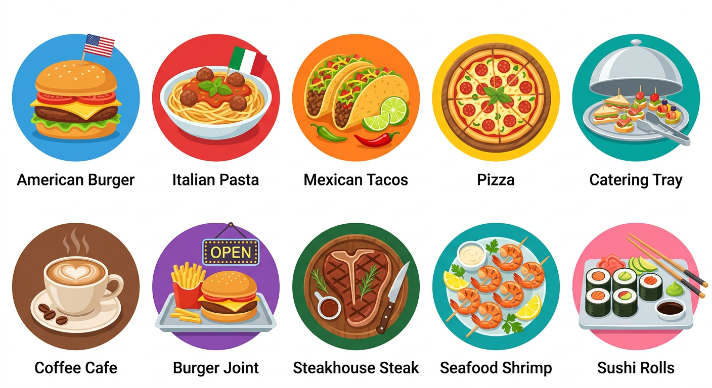 10 Restaurant Niche Packs