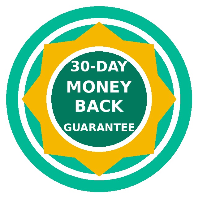 30-day money-back guarantee seal
