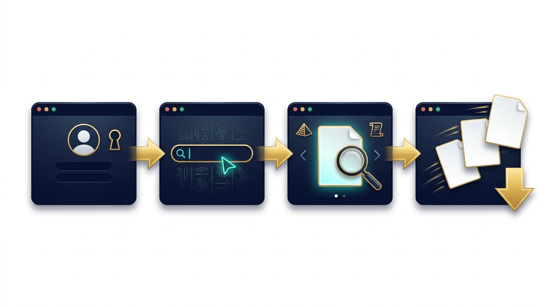 Ancient Mysteries AI four-step workflow