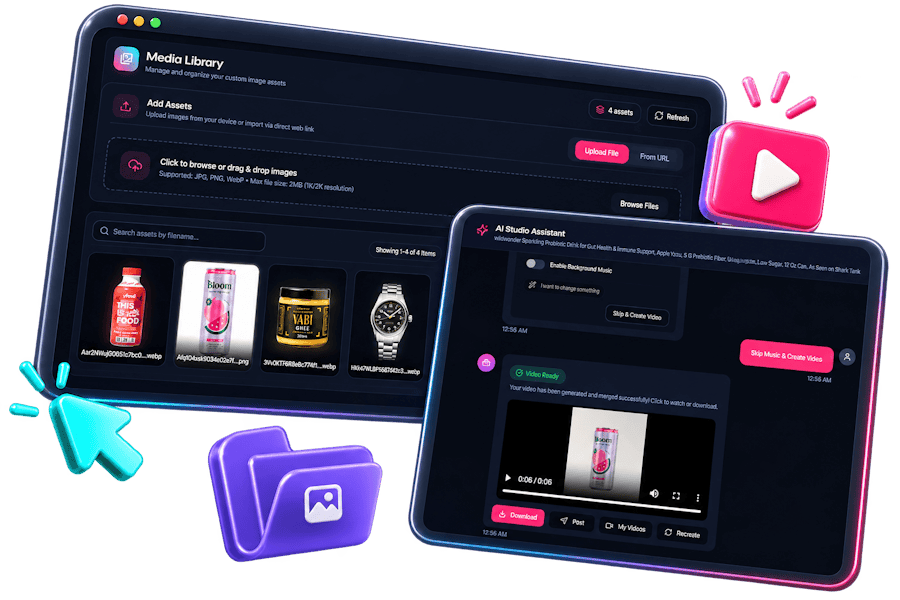 ShopEmpire template and AI studio preview screen